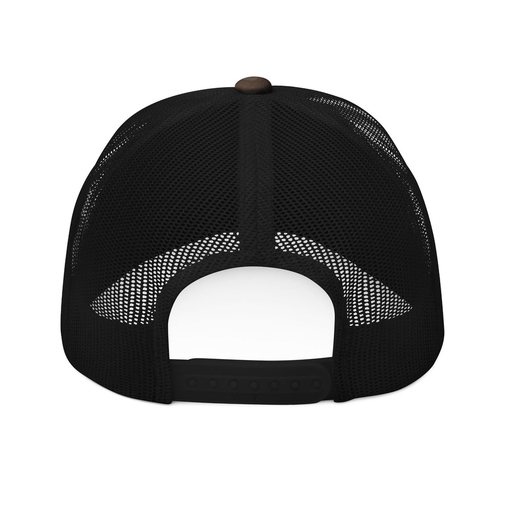 Bigfoot Camo Trucker Hat – Embroidered Sasquatch Cap for Outdoor & Cryptid Fans