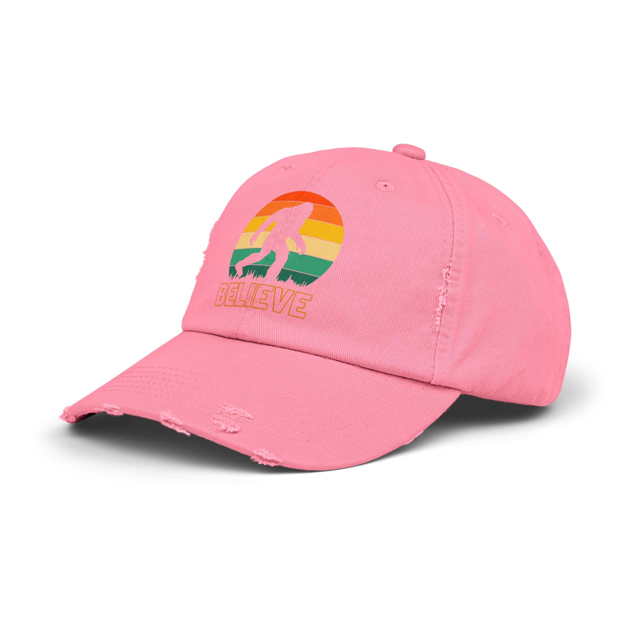 Bigfoot "Believe” Hat – Distressed Cap for Sasquatch, Yeti & Cryptid Lovers