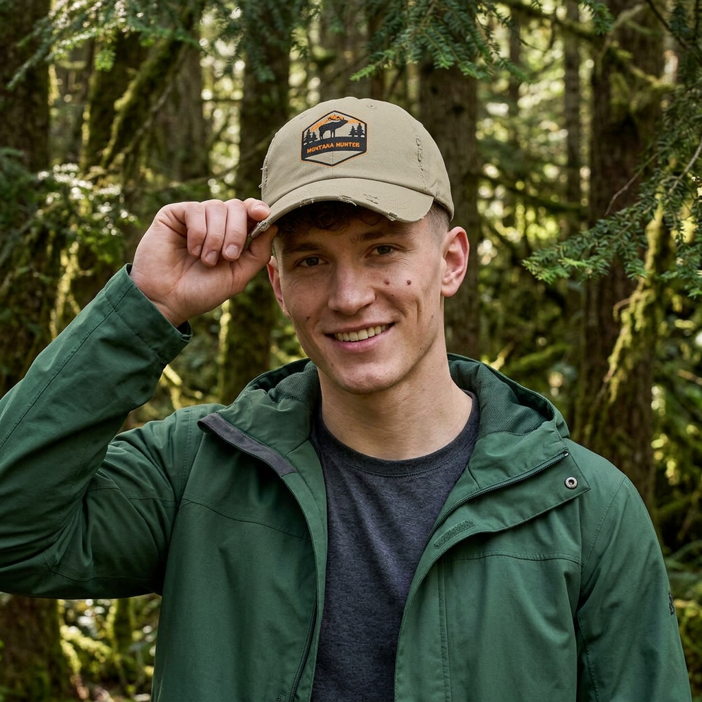 Montana Hunting Hat – Rugged Outdoor Cap for Big Sky Adventures & Gift Idea