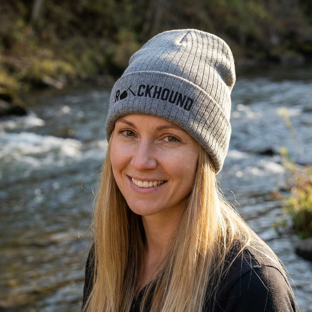 Rockhound Beanie – Embroidered Knit Hat for Crystal Lovers & Geology Enthusiasts